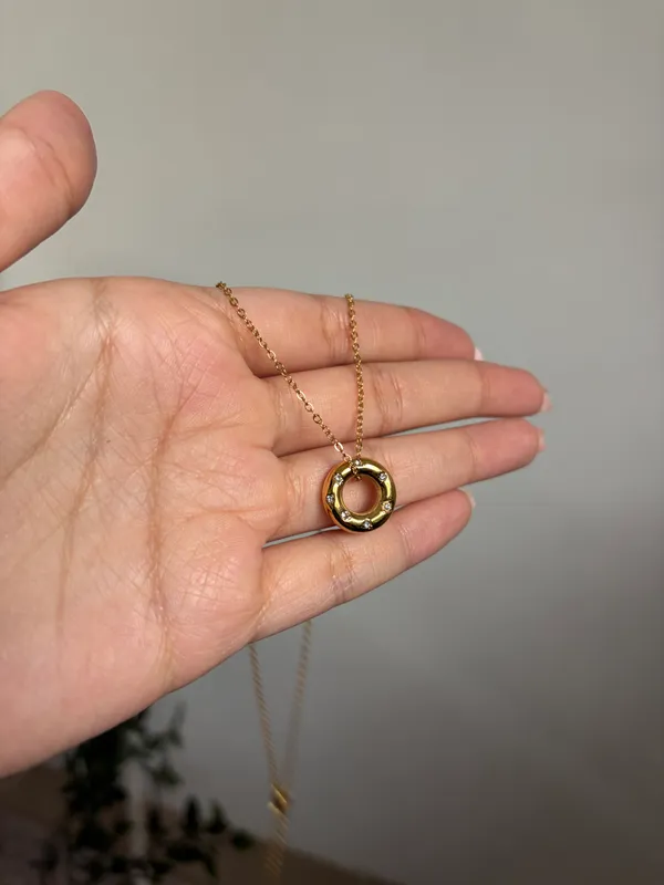 Donut Circle Necklace