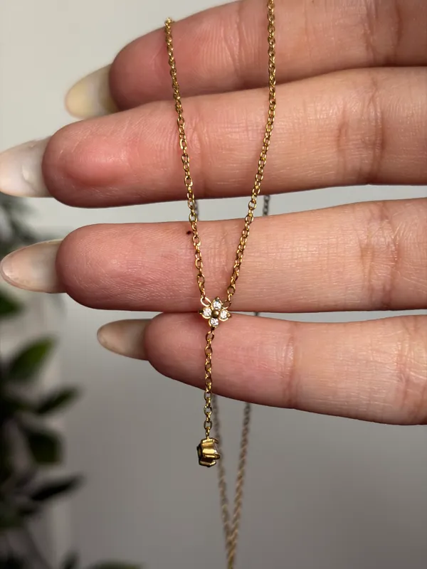 Fleur Drop Necklace