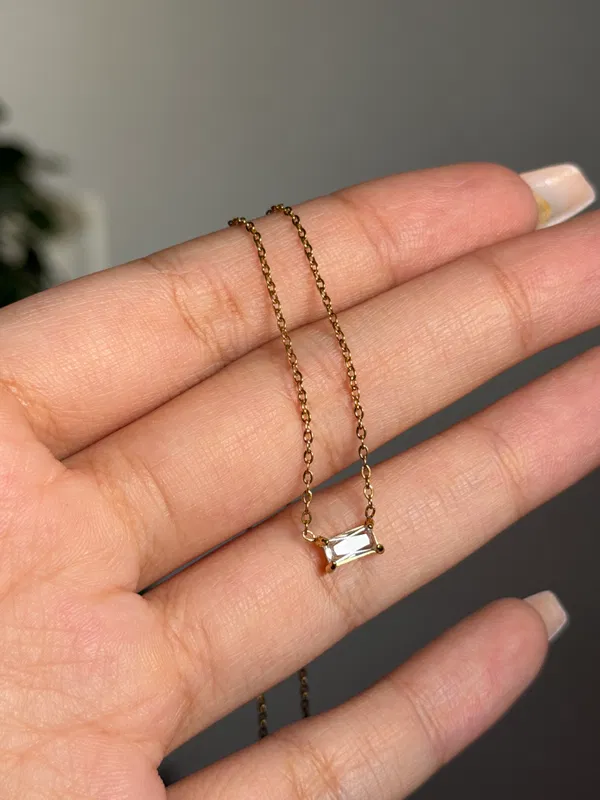 Tara Baguette Necklace