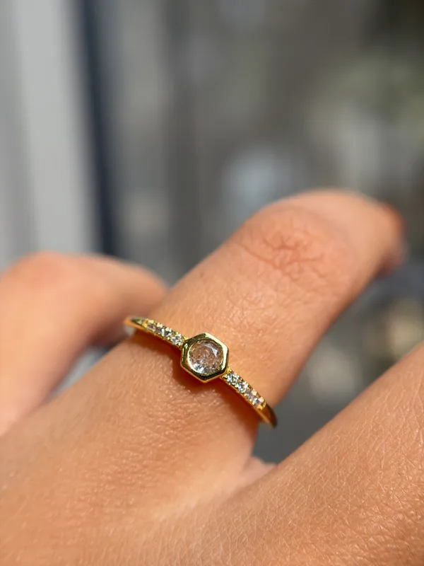 Hexa Halo Ring ✨