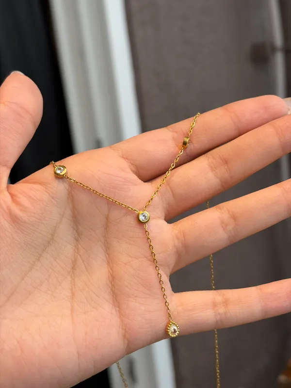 Celeste Drop Necklace - 2