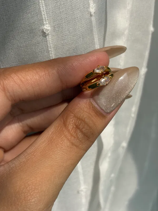 Elowen Crystal Hoops