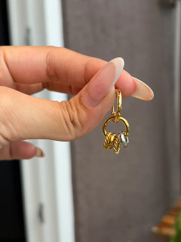 Trio Charm Hoops