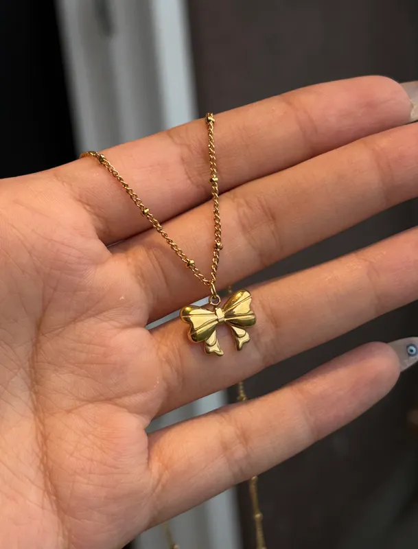 Coquette Bow Necklace