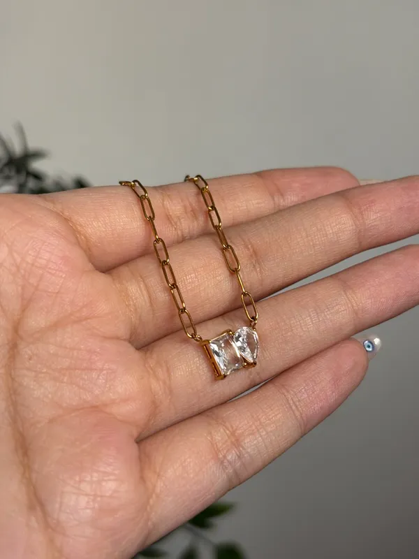 Crystal Duo Necklace ✨