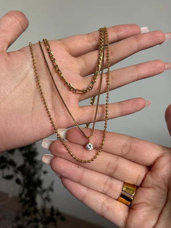 Celeste Layered Crystal Necklace