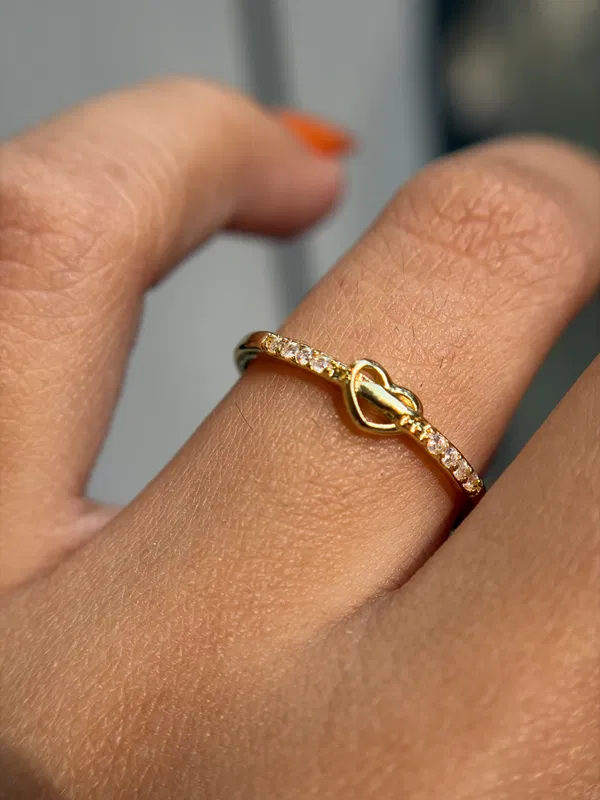 Liora Heart Knot Ring (Adjustable)